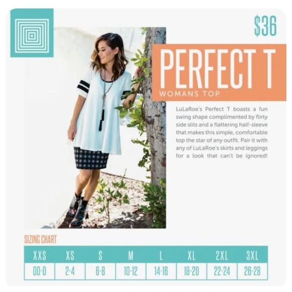 💕3/$30💕 LuLaRoe Perfect T Size XXS - Picture 7 of 8